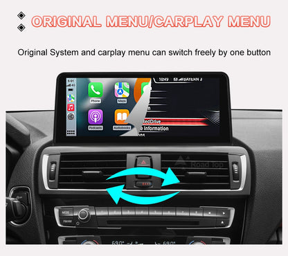 10.25" Wireless Carplay/Android Auto Multimedia Display For BMW 1 2 3 4 Series F20 F21 F22 F23 F45 F30 F31 F33 F36 NBT System