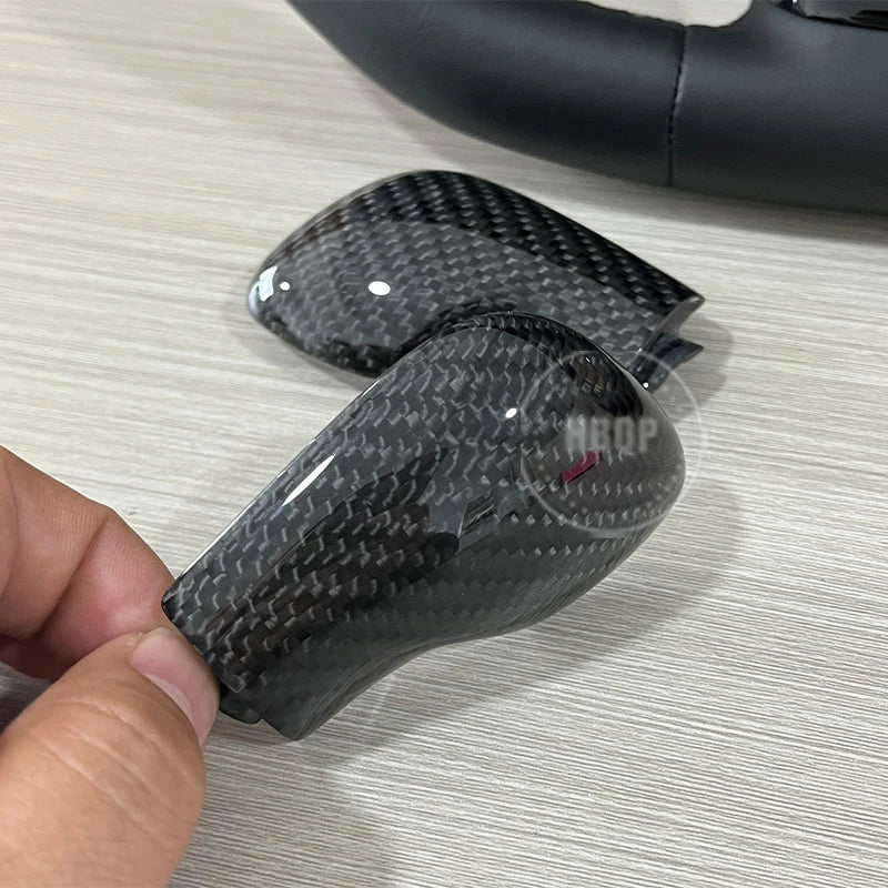 Carbon Fiber DSG gear Knob cover shifter trim for VW Golf 7 GTI R