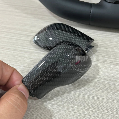 Carbon Fiber DSG gear Knob cover shifter trim for VW Golf 7 GTI R