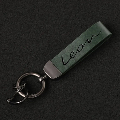 Genuine Leather SEAT Leon Keychain