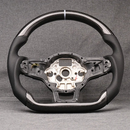 Carbon Fibre Steering Wheel Leather VW Golf MK7 MK7.5