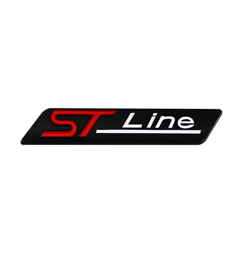 3D Metal ST Line Logo Car Rear Trunk Badge Emblem Sider Fender Sticker