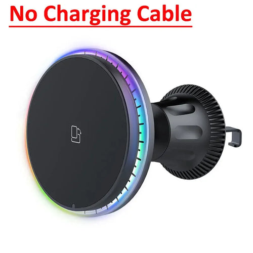 30W RGB Magnetic Car Wireless Charger