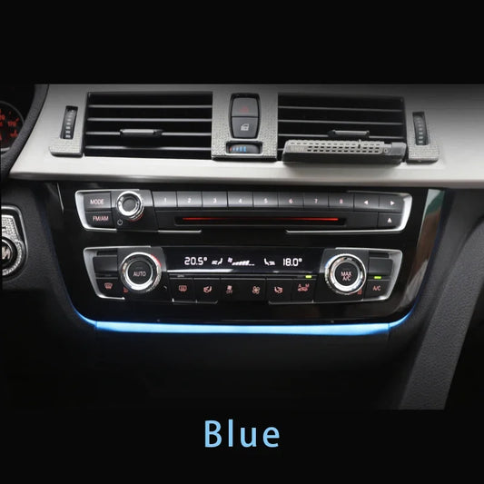 Radio Trim LED Dashboard Centre Console AC Panel Light with Blue/Orange LED