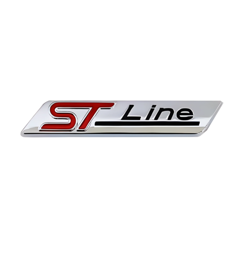 3D Metal ST Line Logo Car Rear Trunk Badge Emblem Sider Fender Sticker