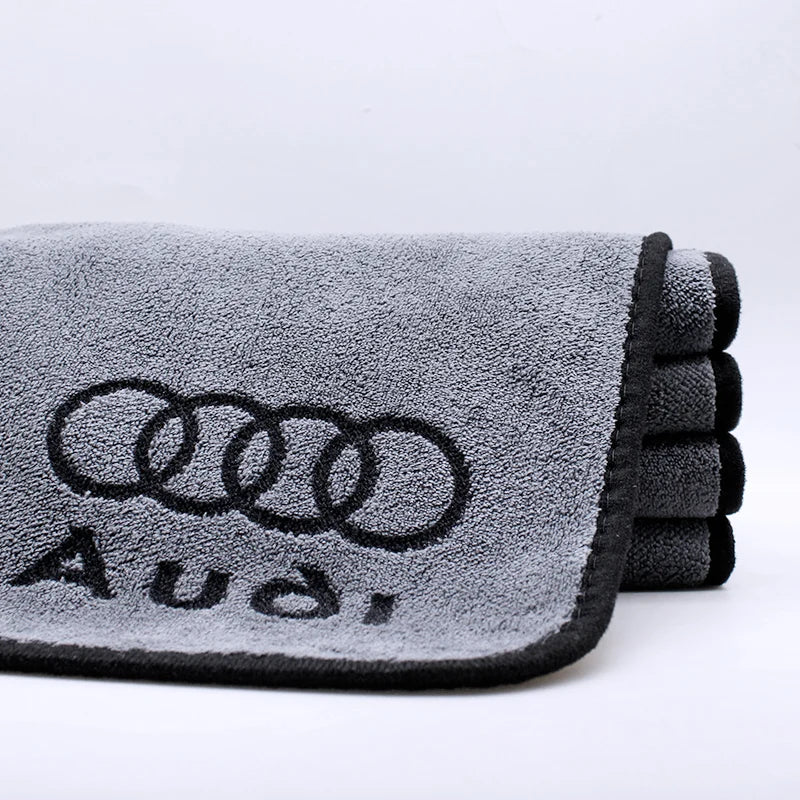 Car Wash Towel Cotton Drying Cloth For Audi Q5 S4 A5 C6 S5 A4 2024 Quattro 2023 2022 B8