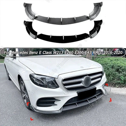 Front Bumper Lip Splitter For Mercedes Benz E Class