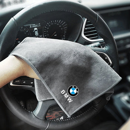 BMW Double-Faced Towel Cleaning Drying Cloth With Duster Clean Brush Tool Car Part For BMW 1 2 3 Series M Power X1 X5 X6 F30 E90