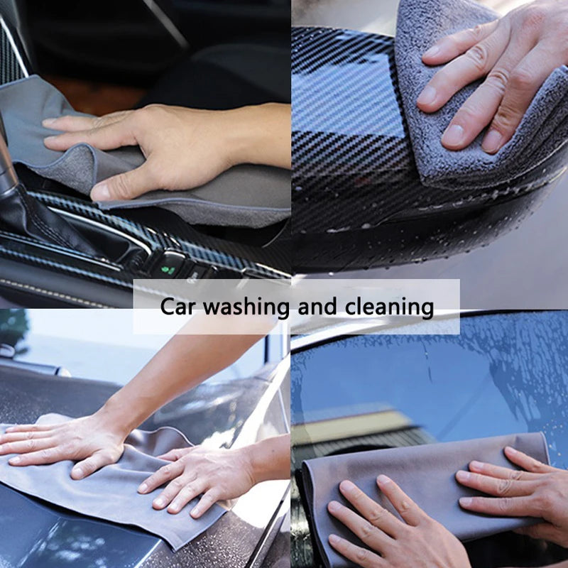 BMW Double-Faced Towel Cleaning Drying Cloth With Duster Clean Brush Tool Car Part For BMW 1 2 3 Series M Power X1 X5 X6 F30 E90