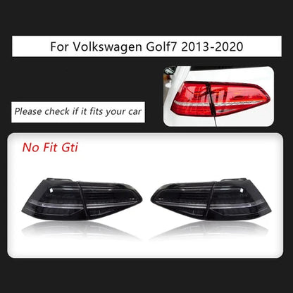 LED Tail Lamps Assembly For VW Volkswagen Golf MK7 Golf7.5 TSI/TDI 2013 - 2020