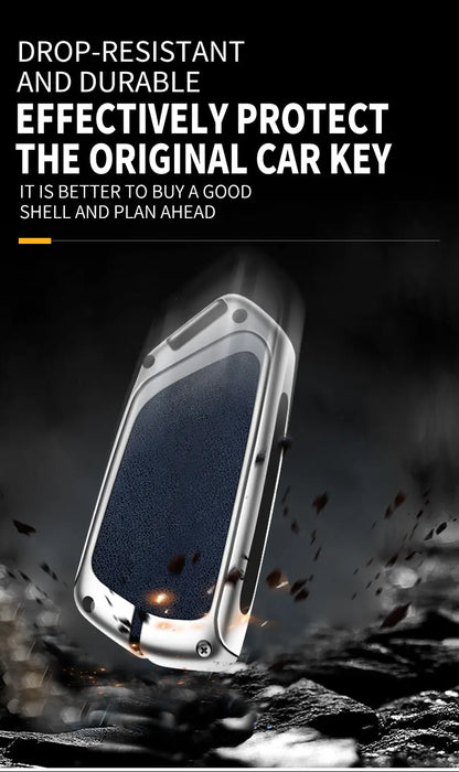 Metal Key Case Cover For VW Volkswagen Golf 8 Mk8 Skoda Octavia