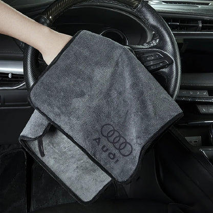 Car Wash Towel Cotton Drying Cloth For Audi Q5 S4 A5 C6 S5 A4 2024 Quattro 2023 2022 B8