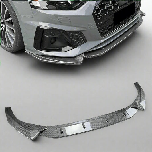 Front Bumper Spoiler Lip Trim Lower Splitter Blade For Audi A5 Sline 2021 - 2024