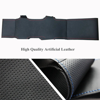 Steering Wheel Cover Anti-Slip Suede For Audi TT TTS (8J) A3 S3 (8P) Sportback 2006-2014 R8 (42)