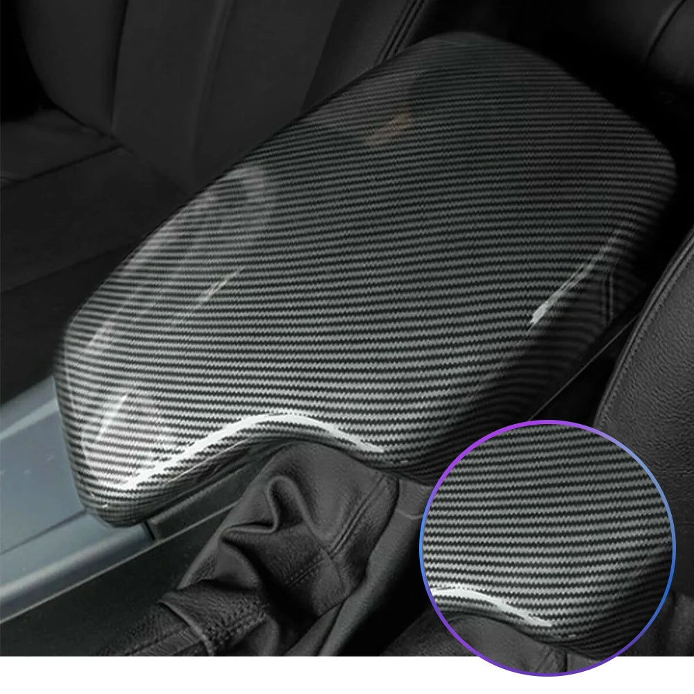 ABS Carbon Fiber Color Center Console Armrest Storage Box Protection