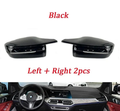 Carbon Fiber Pattern/Black Side Mirror Covers for BMW G Series