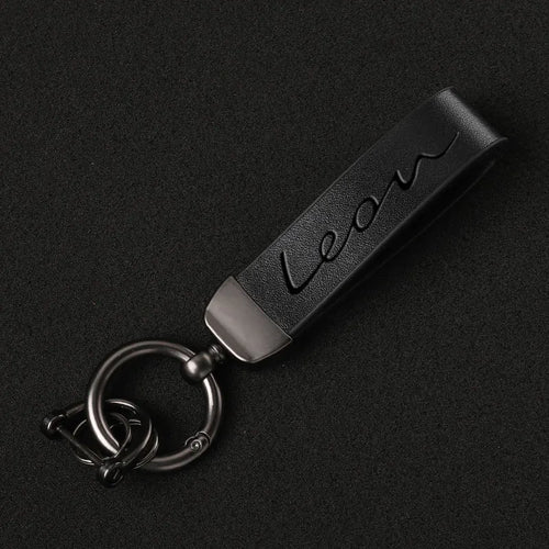 Genuine Leather SEAT Leon Keychain