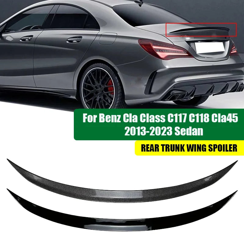 Rear Spoiler Mercedes Benz CLA Class C117 C118 CLA200 CLA260 CLA45 AMG 2013-2023 Car Rear Spoiler Lip Exterior Parts