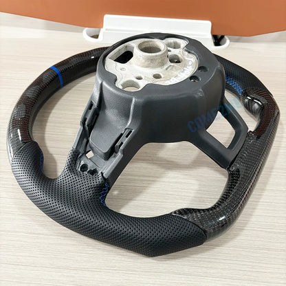 Carbon Fibre Steering Wheel Leather VW Golf MK7 MK7.5