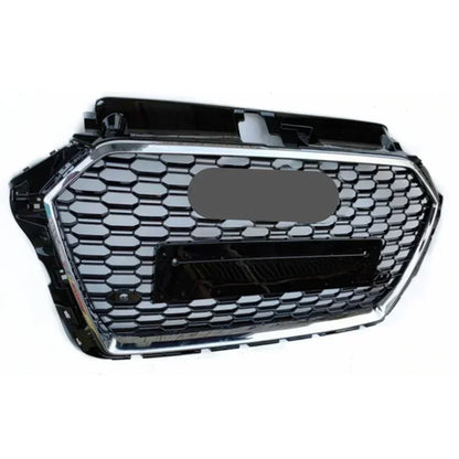 RS3 Style Front Sport Hex Mesh Honeycomb Hood Grill for Audi A3/S3