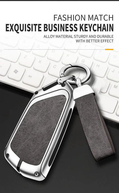Metal Key Case Cover For VW Volkswagen Golf 8 Mk8 Skoda Octavia