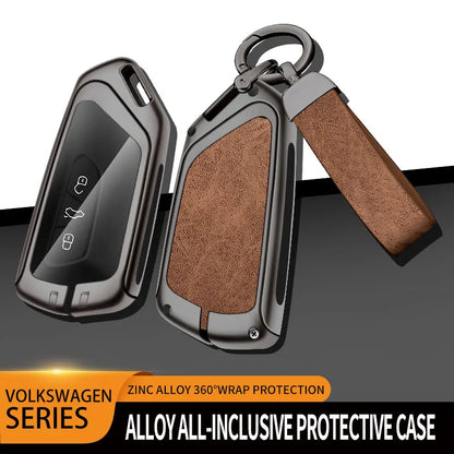 Metal Key Case Cover For VW Volkswagen Golf 8 Mk8 Skoda Octavia