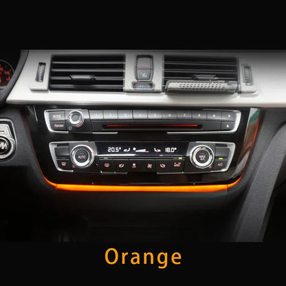 Radio Trim LED Dashboard Centre Console AC Panel Light with Blue/Orange LED