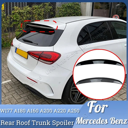 W177 Rear Roof Trunk Spoiler For Mercedes Benz A Class A160 A180 A200 A220 A45 A35 Hatchback AMG 2018 2019 2020 2021 2022 2023