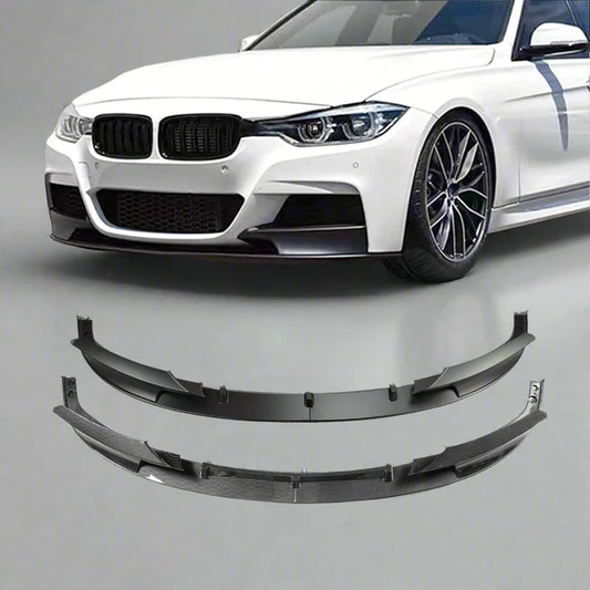 M Style Front Spoiler Bumper Lip Chin Splitter Air Dam For BMW 3