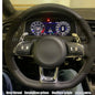 Steering Wheel Cover Anti-slip Black Suede For Volkswagen Golf 7 7.5 GTI Golf R MK7 Polo Scirocco 2015 2016 Car Accessories