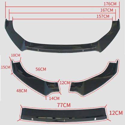 Volkswagen Golf 7 Facelift MK7.5 R GTI Rline 2014-2019 MAXTON Style Front Splitter