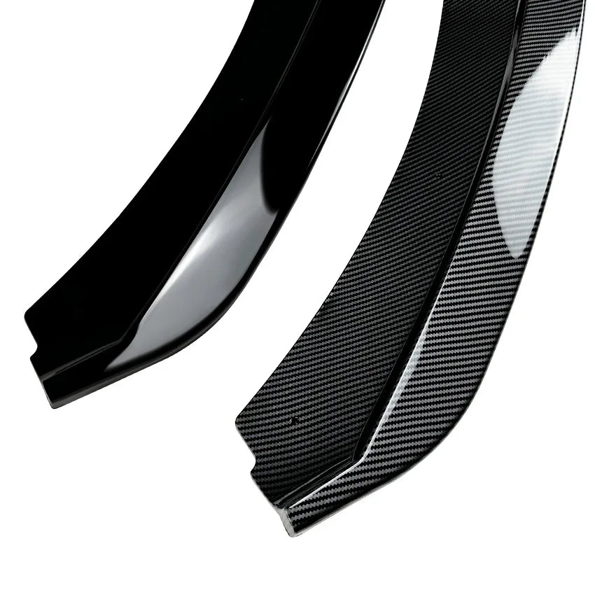 Glossy Carbon/Black Front Splitter - Seat Leon MK 3.5 2017 2018 2019