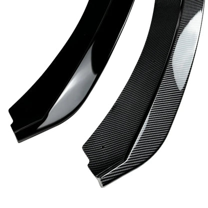 Glossy Carbon/Black Front Splitter - Seat Leon MK 3.5 2017 2018 2019