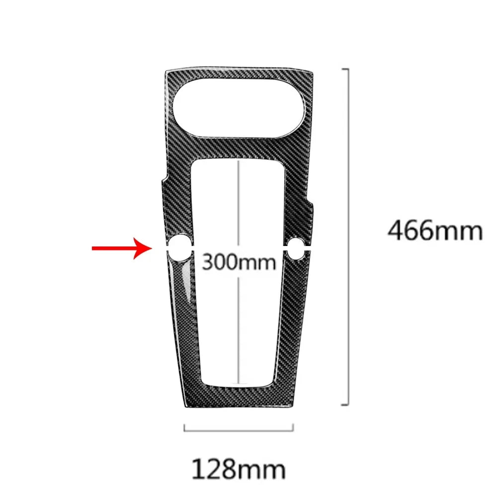 Audi A3 8V 14-19 Center Gear Shift Frame Cover Carbon Fiber