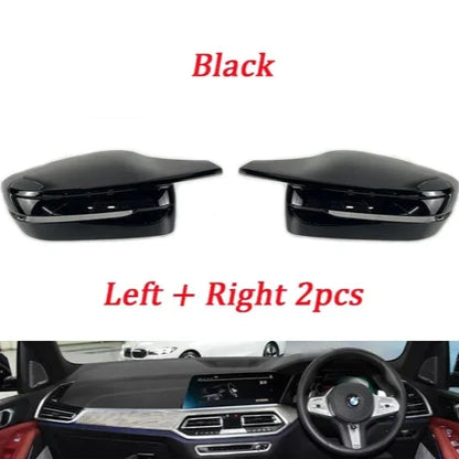 Carbon Fiber Pattern/Black Side Mirror Covers for BMW G Series