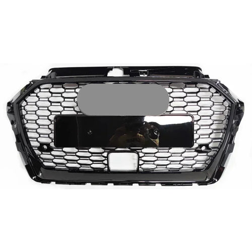 RS3 Style Front Sport Hex Mesh Honeycomb Hood Grill for Audi A3/S3