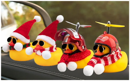 Dashboard Duck Christmas Decoration