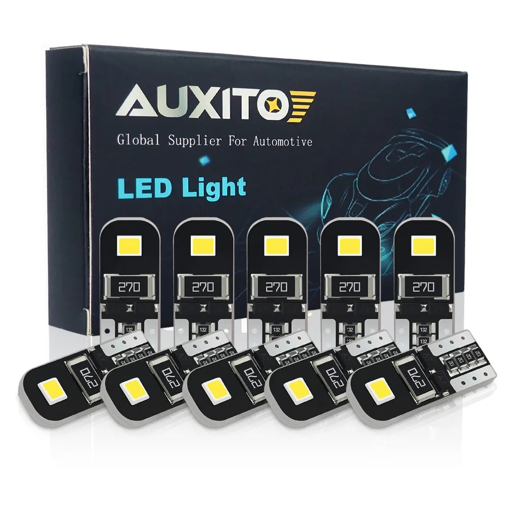 10Pcs W5W T10 LED Light Bulbs for Audi BMW VW Mercedes Interior