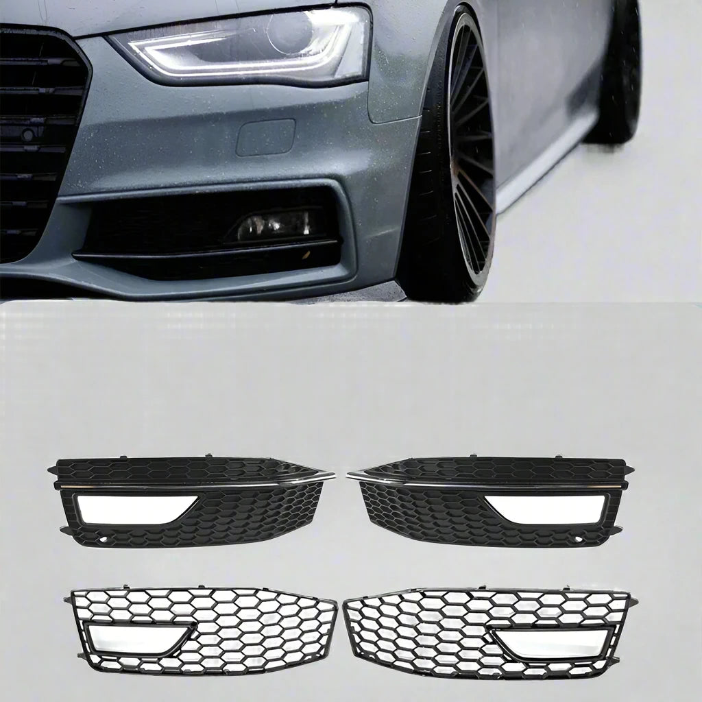 Audi A4 Fog Light Lamp Cover Grill For B8.5 S-Line S4 2012 2013 2014