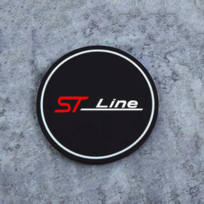 2Pcs Car Coaster Water Cup Bottle Holder Anti-slip Pad