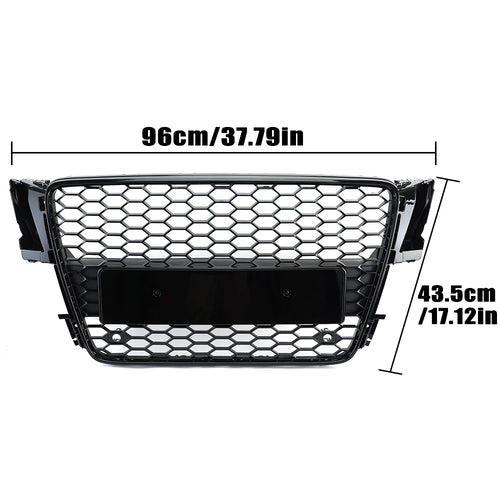 Front Bumper Grille for Audi A5 EU 2008 -2012 Black ABS Grill