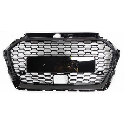 RS3 Style Front Sport Hex Mesh Honeycomb Hood Grill for Audi A3/S3