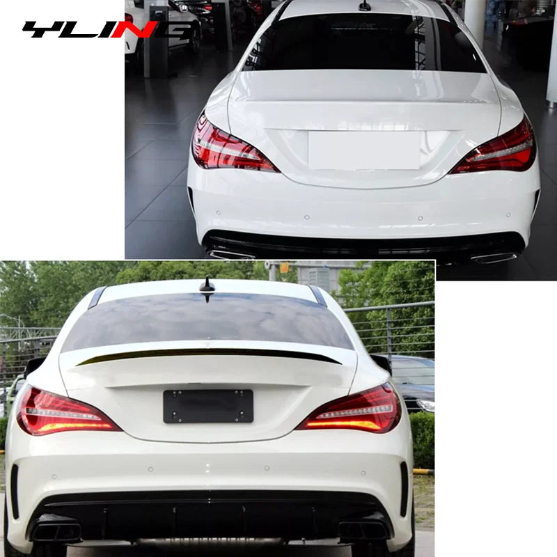 Rear Spoiler Mercedes Benz CLA Class C117 C118 CLA200 CLA260 CLA45 AMG 2013-2023 Car Rear Spoiler Lip Exterior Parts