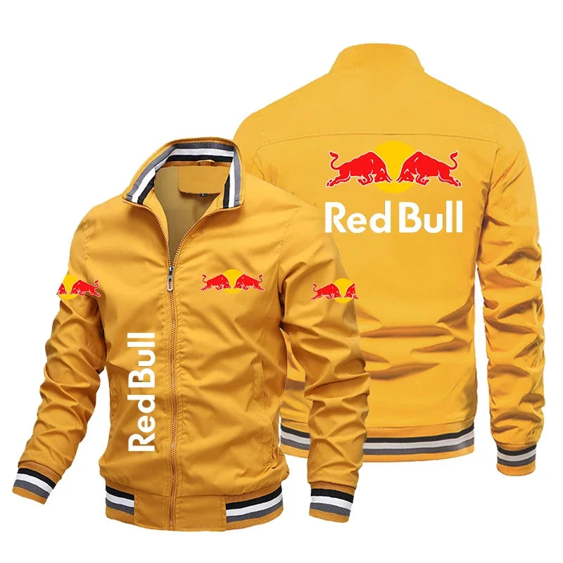 Red Bull Racing Jacket Trendy Casual Loose Motorcycle Jacket Outdoor Sport Oversized Custom Racing
