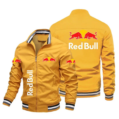 Red Bull Racing Jacket Trendy Casual Loose Motorcycle Jacket Outdoor Sport Oversized Custom Racing