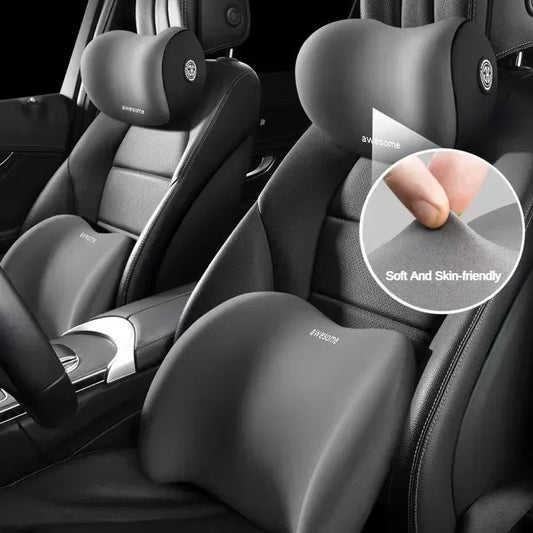 Universal Car Headrest Lumbar Memory Foam Cervical Lumbar Support Car