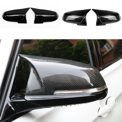 Mirror Cover Cap Carbon Black for BMW Series 1 2 3 4