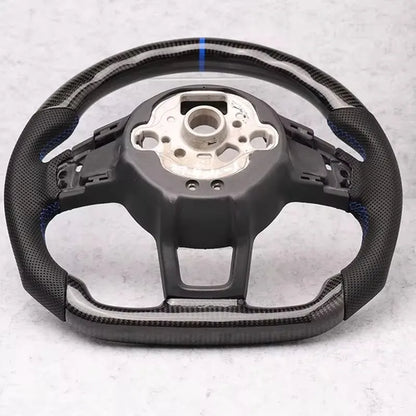 Carbon Fibre Steering Wheel Leather VW Golf MK7 MK7.5