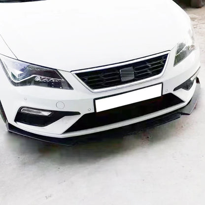 Seat Leon MK3 Front Splitter 5F TDI TSI ST SC 2012-2020 High Quality ABS 3Pcs