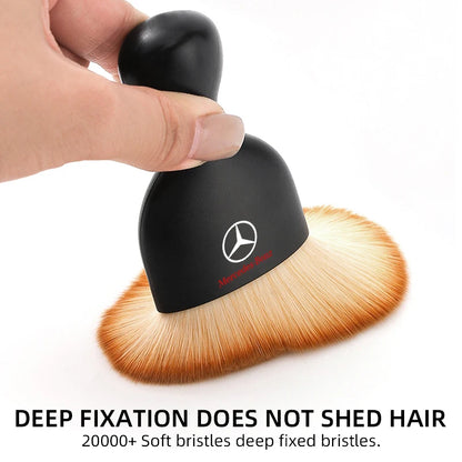 Mercedes Towel Suede Double-sided Car Cleaning Cloth with Car Detail Cleaning brush for Mercedes benz A B R G Class w204 W251 W463